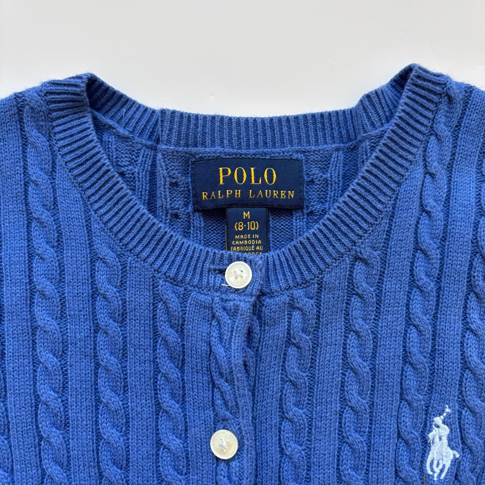 Polo Blue Cardigan Sweater - Picture 4 of 8